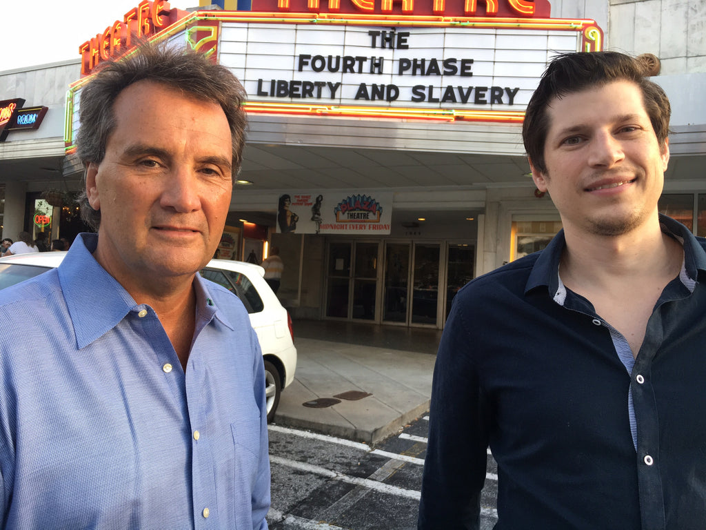 Liberty & Slavery screens at historic Plaza Theatre in Atlanta, GA